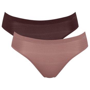 Sloggi Truser 2P ZERO Motion Ultra High Leg Brief Brun polyester Mediu...