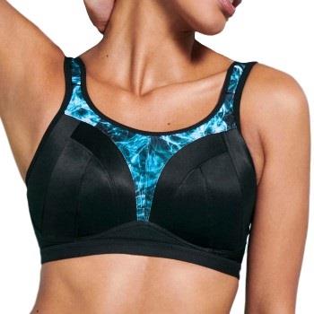 Freya BH Dynamic Soft Sports Bra Svart/Blå I 85 Dame