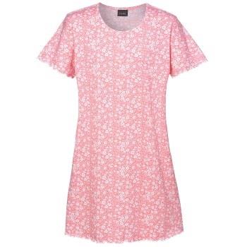 Trofe Sweet Flower Woman Dress Rosa Mønster bomull Large Dame