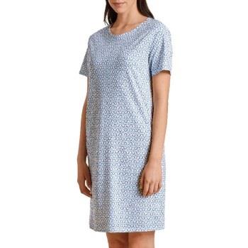 Calida Spring Nights Nightshirt Blå Mønster bomull Small Dame