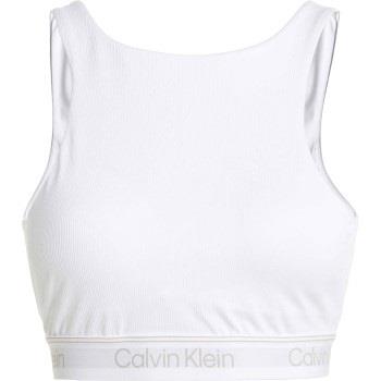 Calvin Klein BH Sport Cutout Medium Impact Sports Bra Hvit polyester M...