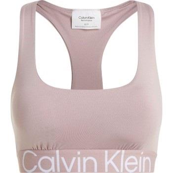 Calvin Klein BH Sport Medium Impact Sports Bra Rosa Small Dame