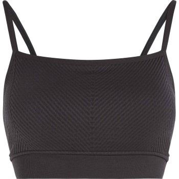 Calvin Klein BH Sport Seamless Medium Impact Bra Svart polyester Mediu...