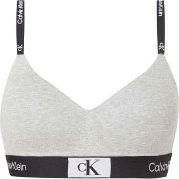 Calvin Klein BH CK96 String Bralette Lysgrå bomull Medium Dame