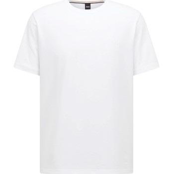 BOSS Mix and Match T-shirt With Logo Hvit bomull Large Herre