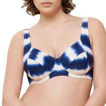 Triumph Summer Fizz W 01 Bikini Top Blå/Hvit polyamid B 38 Dame