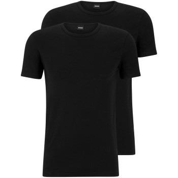 BOSS 2P Modern Round Neck T-shirt Svart bomull Small Herre