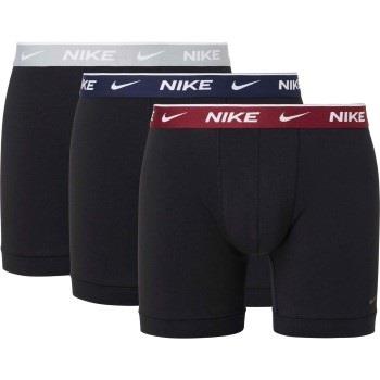 Nike 3P Everyday Essentials Cotton Stretch Boxer Svart/Rød bomull Medi...