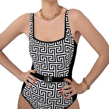 Anita Pure Graphics Swimsuit Svart/Hvit C 38 Dame