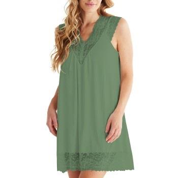 Damella Viscose Plain Sleeveless Nightdress Grønn viskose XX-Large Dam...