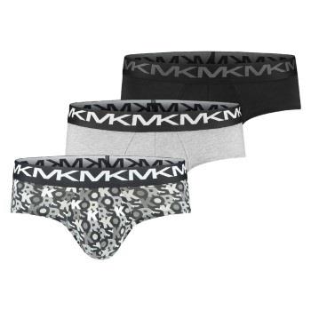 Michael Kors 3P Fashion Low Rise Brief Svart/Hvit bomull Medium Herre