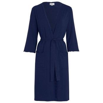 Damella Viscose Plain Wave Robe CL2 Marine Bambus X-Large Dame