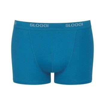 Sloggi For Men Basic Shorts Blå bomull Small Herre