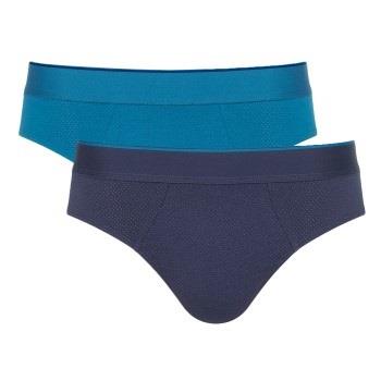 Sloggi 2P Men Ever Airy Brief C2P Marine/Blå bomull Small Herre