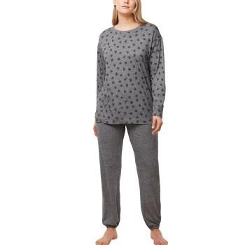 Triumph Endless Comfort PK Long Sleeve Pyjamas Mørkgrå  36 Dame