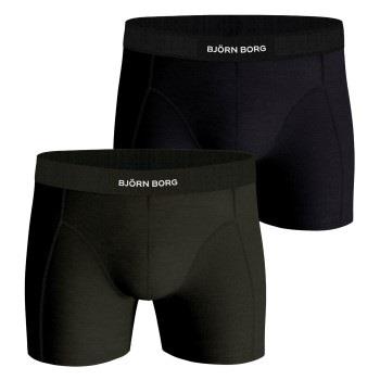 Björn Borg 2P Lyocell Boxer 2406 Svart/Grønn lyocell Small Herre