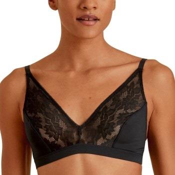 Calida BH Natural Skin Lace Bra Svart Small Dame