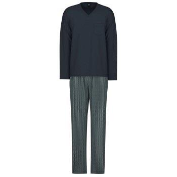 Calida Relax Imprint 1 Pyjamas Marine mønster bomull Medium Herre