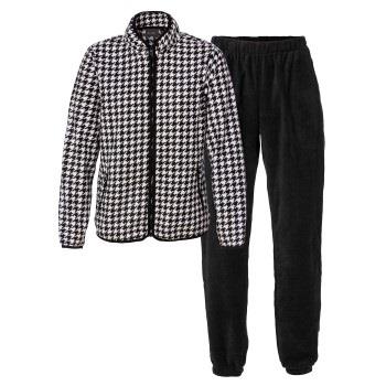 Trofe Houndstooth Set Svart polyester Small Dame