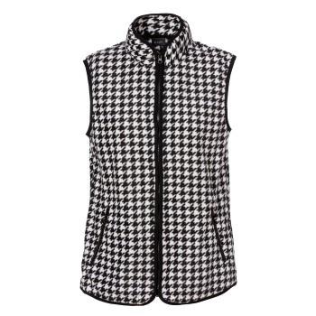 Trofe Houndstooth Vest Svart polyester X-Large Dame