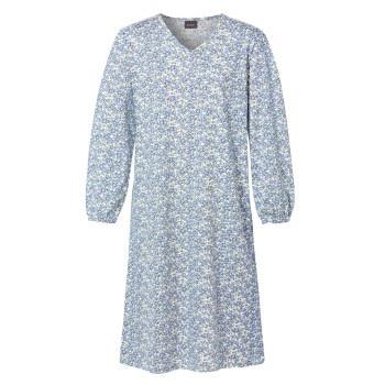 Trofe Pretty Long Sleeve Dress Blå Mønster bomull Large Dame