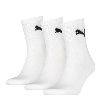 Puma Strømper 3P Short Crew Unisex Socks Hvit Str 47/49