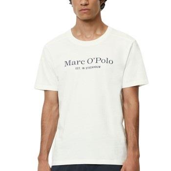 Marc O Polo Logo Top Hvit bomull Small Dame