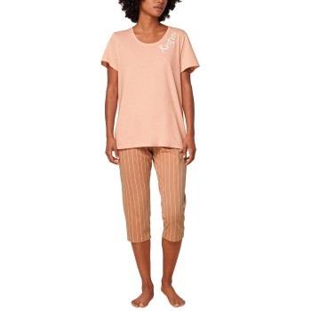 Triumph Pyjama Set X 01 Brun mønstret bomull 48 Dame