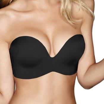 Wonderbra BH Ultimate Silhouette Micro Strapless Svart G 80 Dame