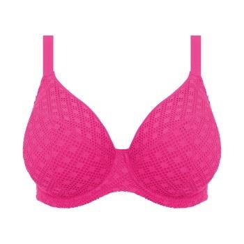 Elomi Bazaruto Underwire Plunge Bikini Top Rosa polyamid H 90 Dame