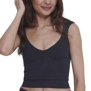 Sloggi EVER Infused Aloe Crop Top Svart Small Dame