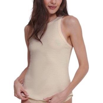 Sloggi GO Ribbed Tank Top Grå bomull Medium Dame