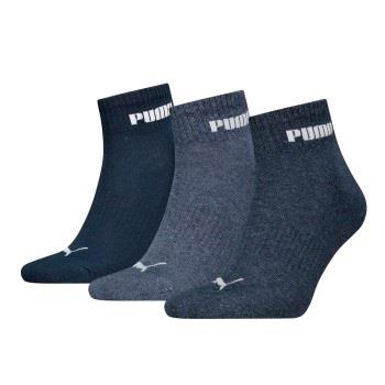 Puma Strømper 3P Unisex New Generation Cushioned Quarter Sock Blå Str ...