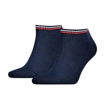 Tommy Men Uni TJ Iconic Sneaker Sock Strømper 2P Marine bomull Str 39/...