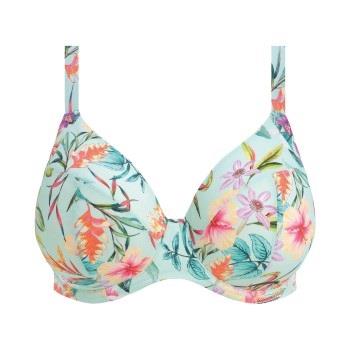 Elomi Sunshine Cove Underwire Plunge Bikini Top Blå Mønster G 85 Dame