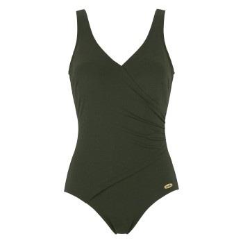 Damella Julia Chlorine Resistant Swimsuit Mørkgrørnn  polyamid 38 Dame