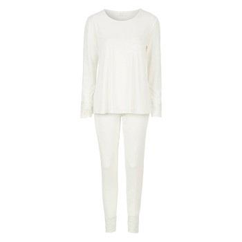 Damella Viscose Plain Pyjamas Set Elfenben viskose Large Dame