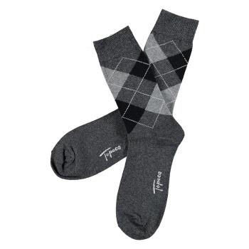 Topeco Strømper Mens Classic Socks Argyle Antracit Str 41/45 Herre