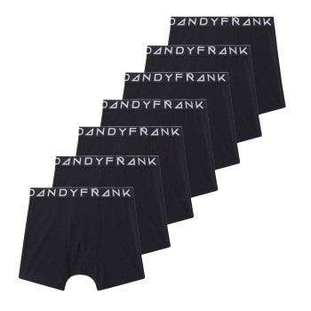 Frank Dandy 7P Solid Tencel Boxers Svart lyocell Small Herre