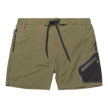 Panos Emporio Badebukser Tech Boardshorts Mørkgrørnn  polyamid Small H...