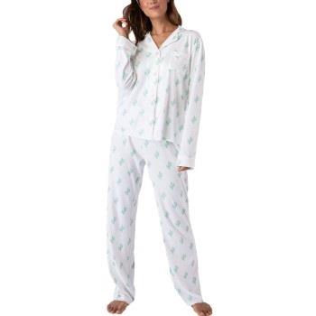 PJ Salvage Playful Prints Long Pyjamas Hvit Mønster X-Large Dame