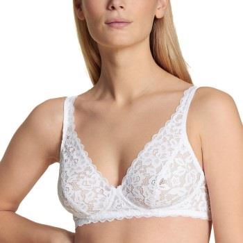 Calida BH Natural Comfort Lace Soft Bra Hvit polyamid A 70 Dame