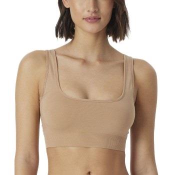 Schiesser BH Bustier Seamless Top Beige polyamid Large Dame