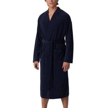 Schiesser Terry Bathrobe Marine Small Herre