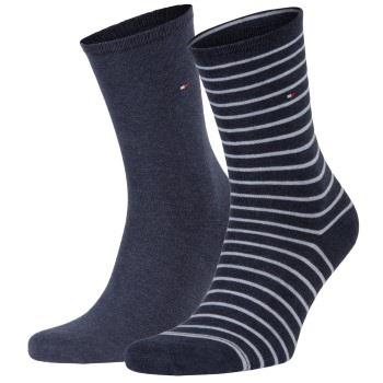 Tommy Hilfiger Strømper 2P Classic Small Stripe Socks Blåstripete Str ...