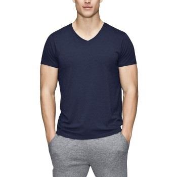 JBS of Denmark Bamboo Blend V-neck T-shirt Marine XX-Large Herre