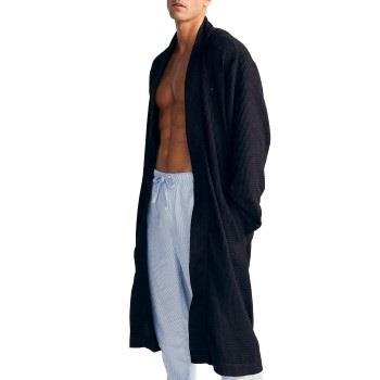 JBS of Denmark Waffel Bathrobe Svart X-Large Herre