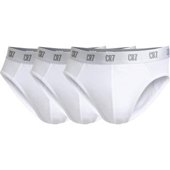 CR7 Cristiano Ronaldo 3P Basic Brief Hvit bomull Medium Herre