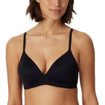 Schiesser BH Invisible Soft Bra With Underwired Bra Svart B 75 Dame