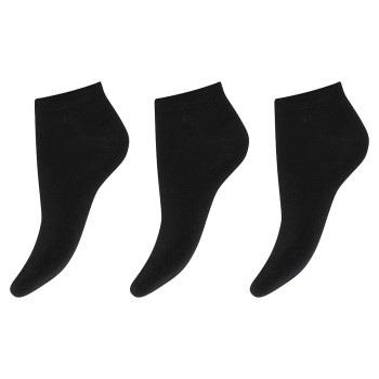 Decoy Strømper 3P Cotton Sneaker Socks Svart Strl 37/41 Dame